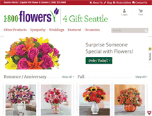 Tablet Screenshot of 1800flowers4giftseattle.com